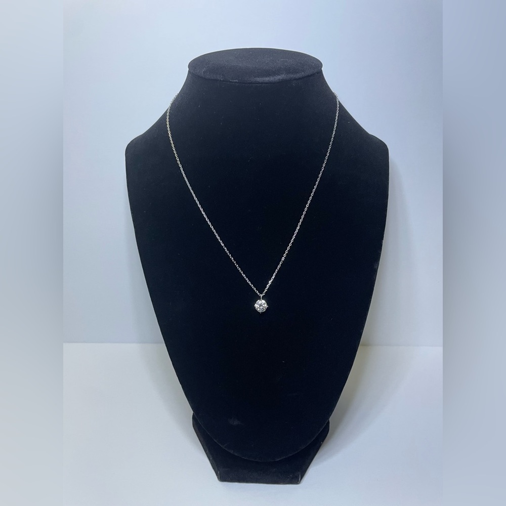 ✨NEW✨Certified 1ct. t.w. Moissanite Diamond Classic Solitaire Pendant Necklace